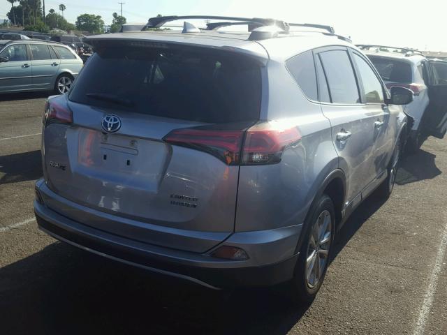 JTMDJREV7JD174844 - 2018 TOYOTA RAV4 HV LI SILVER photo 4