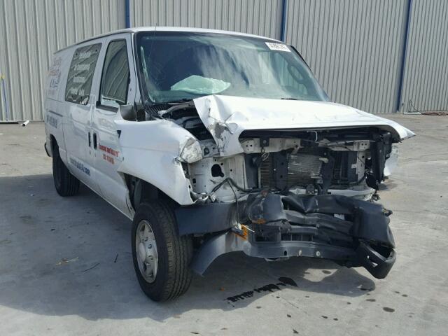 1FTNE1EL0DDB29113 - 2013 FORD ECONOLINE WHITE photo 1