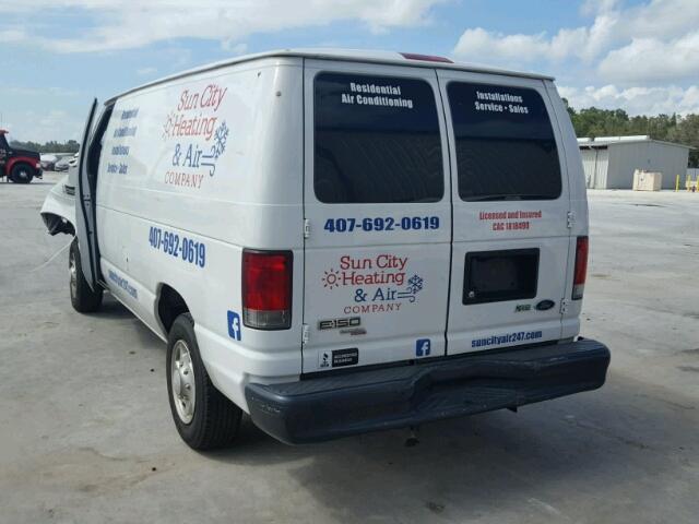 1FTNE1EL0DDB29113 - 2013 FORD ECONOLINE WHITE photo 3