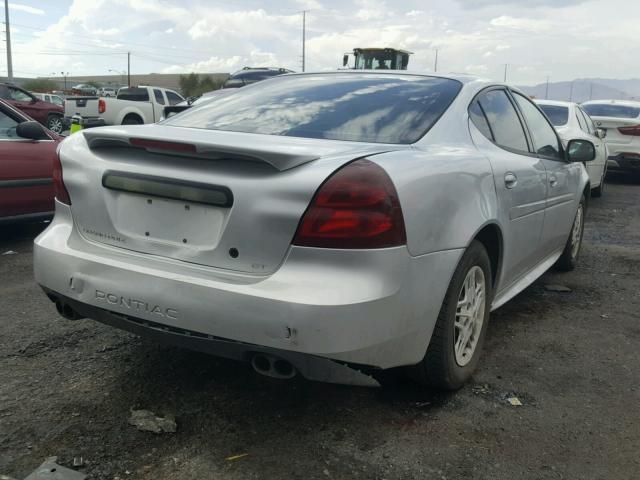 2G2WP522141320184 - 2004 PONTIAC GRAND PRIX SILVER photo 4