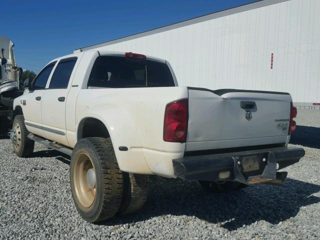 3D7MX49A87G770359 - 2007 DODGE RAM 3500 WHITE photo 3