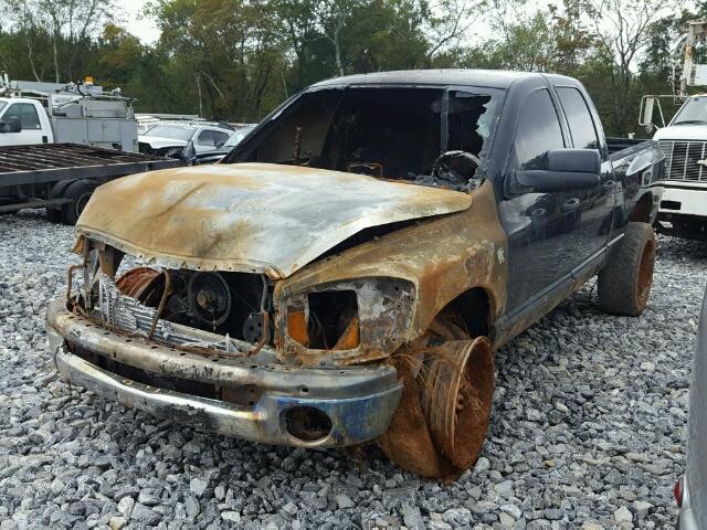 1D7KS28A87J585464 - 2007 DODGE RAM 2500 S BLACK photo 2