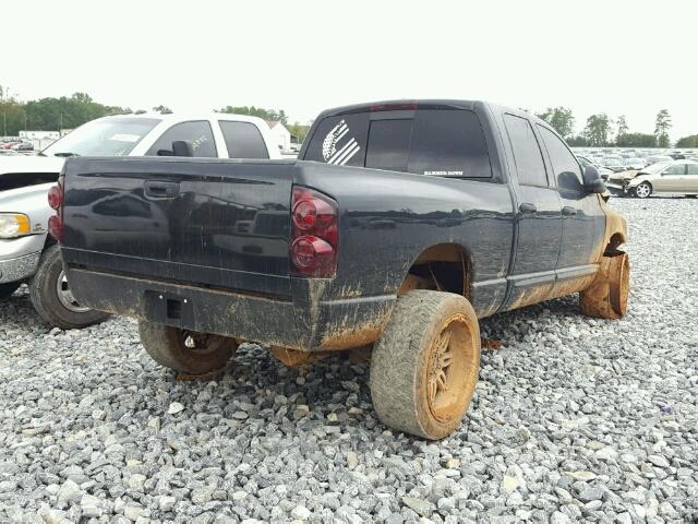 1D7KS28A87J585464 - 2007 DODGE RAM 2500 S BLACK photo 4