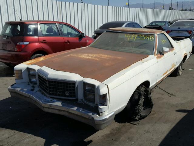 8H48H141773 - 1978 FORD RANCHERO WHITE photo 2