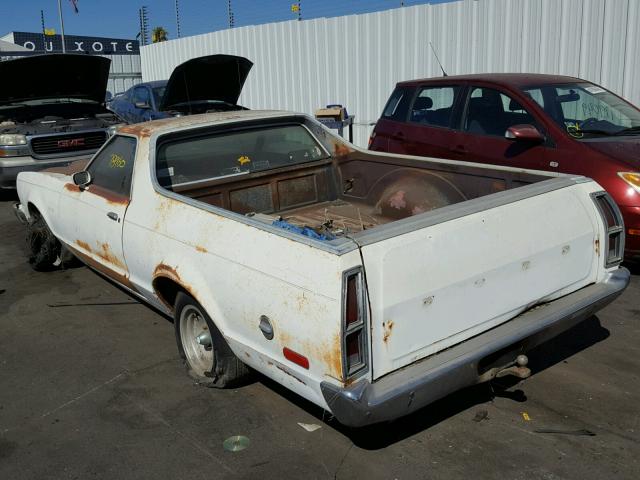 8H48H141773 - 1978 FORD RANCHERO WHITE photo 3