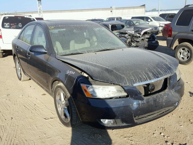 5NPEU46F97H167001 - 2007 HYUNDAI SONATA BLUE photo 1