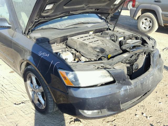 5NPEU46F97H167001 - 2007 HYUNDAI SONATA BLUE photo 9