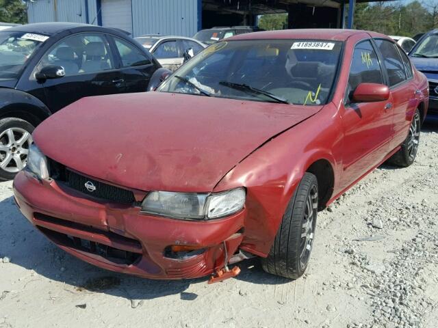 JN1CA21D7ST630349 - 1995 NISSAN MAXIMA GLE RED photo 2