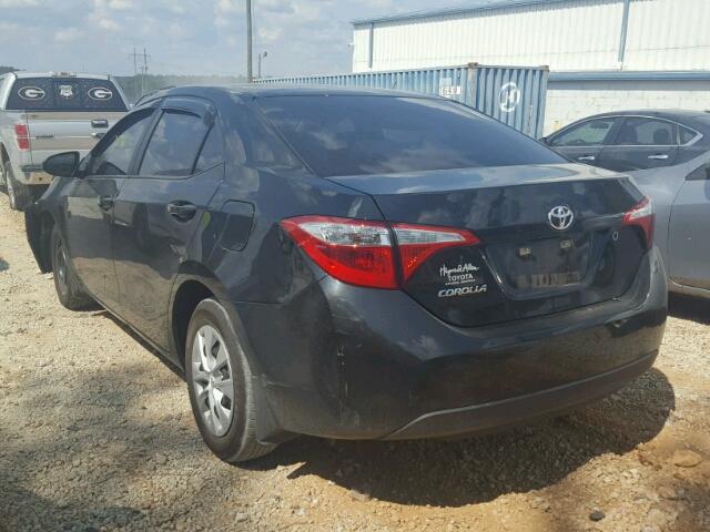 5YFBURHE8GP393294 - 2016 TOYOTA COROLLA BLACK photo 3