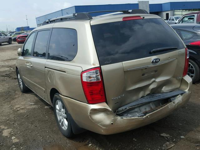 KNDMB233166102961 - 2006 KIA SEDONA EX GOLD photo 3