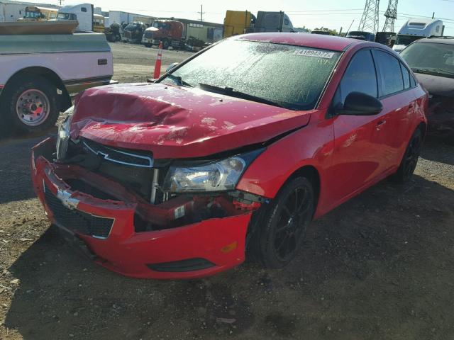 1G1PA5SH2E7209176 - 2014 CHEVROLET CRUZE LS RED photo 2