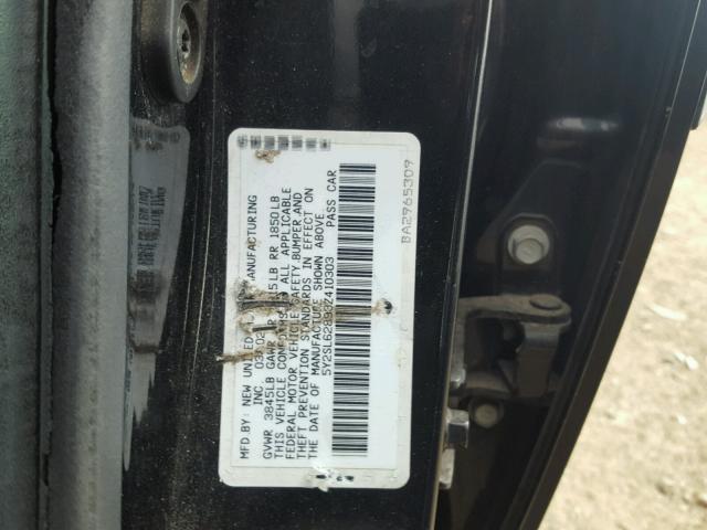 5Y2SL62893Z410303 - 2003 PONTIAC VIBE BLACK photo 10