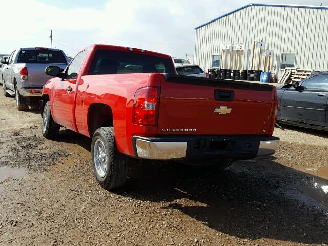 1GCEC14X19Z191382 - 2009 CHEVROLET SILVERADO RED photo 3