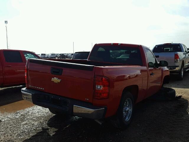 1GCEC14X19Z191382 - 2009 CHEVROLET SILVERADO RED photo 4