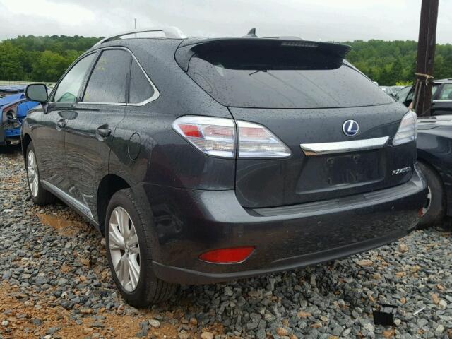 JTJBC1BA8B2044151 - 2011 LEXUS RX 450 CHARCOAL photo 3