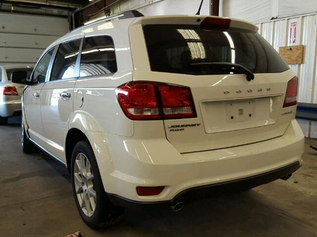 3C4PDDDG3ET241384 - 2014 DODGE JOURNEY WHITE photo 3