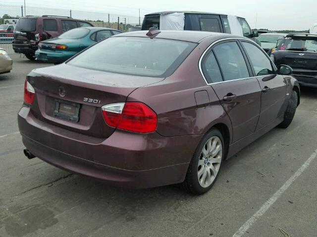 WBAVB33536PS05169 - 2006 BMW 330 I PURPLE photo 4