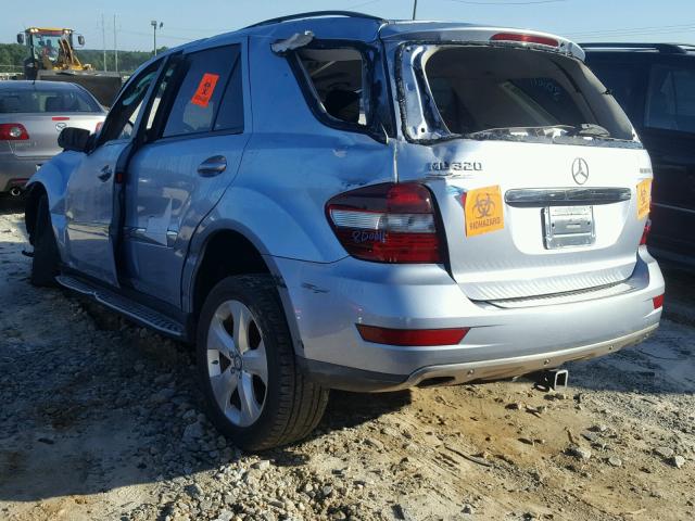 4JGBB25E29A521341 - 2009 MERCEDES-BENZ ML SILVER photo 3