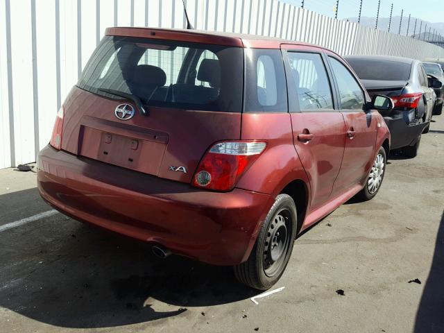 JTKKT624X60133577 - 2006 TOYOTA SCION XA BURGUNDY photo 4