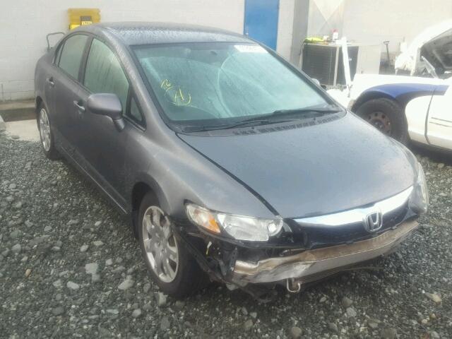 2HGFA1F55AH530348 - 2010 HONDA CIVIC LX GRAY photo 1