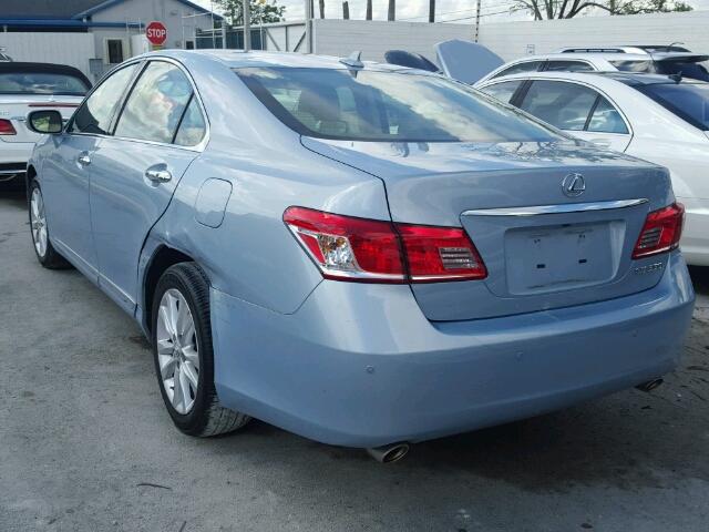 JTHBK1EG2B2451306 - 2011 LEXUS ES BLUE photo 3