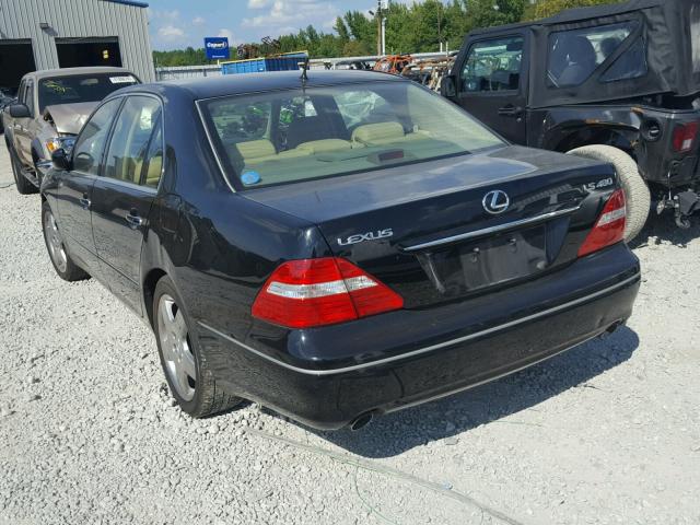 JTHBN36FX65038739 - 2006 LEXUS LS 430 BLACK photo 3