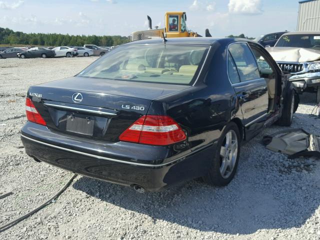 JTHBN36FX65038739 - 2006 LEXUS LS 430 BLACK photo 4