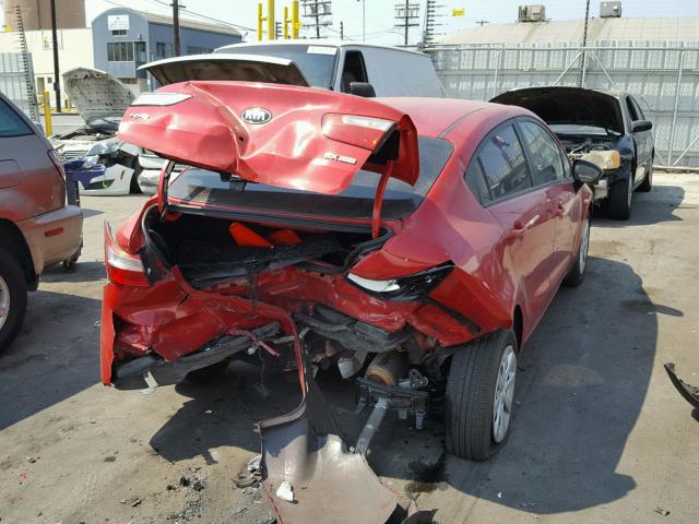 KNADN4A39D6207764 - 2013 KIA RIO EX RED photo 9