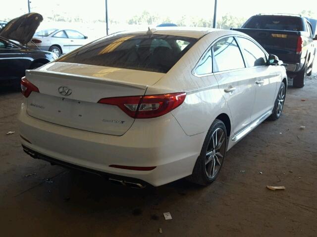 5NPE34AB8HH442107 - 2017 HYUNDAI SONATA WHITE photo 4