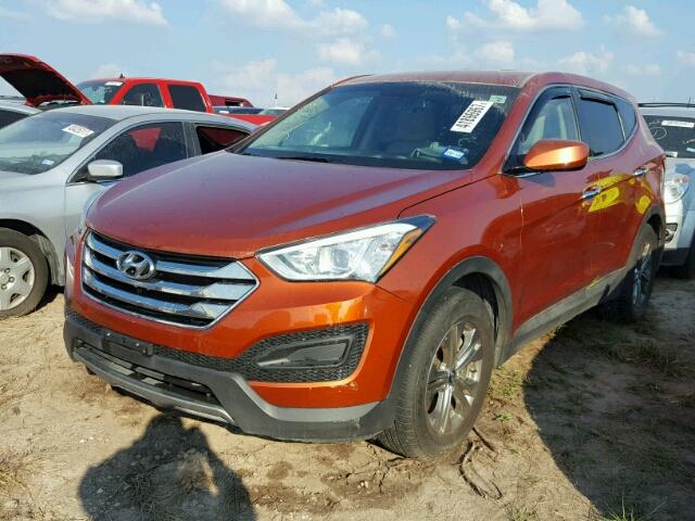 5XYZT3LB7EG146653 - 2014 HYUNDAI SANTA FE S ORANGE photo 2