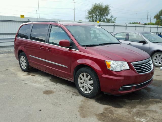 2C4RC1BG0DR689533 - 2013 CHRYSLER TOWN & COU RED photo 1