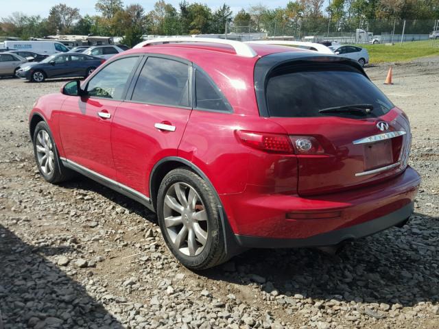 JNRAS08W74X217873 - 2004 INFINITI FX35 RED photo 3