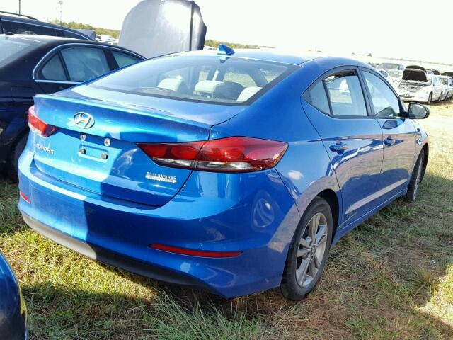 KMHD84LF0HU060572 - 2017 HYUNDAI ELANTRA BLUE photo 4