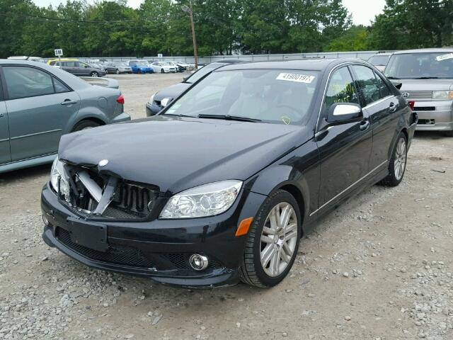 WDDGF81X59F214358 - 2009 MERCEDES-BENZ C BLACK photo 2