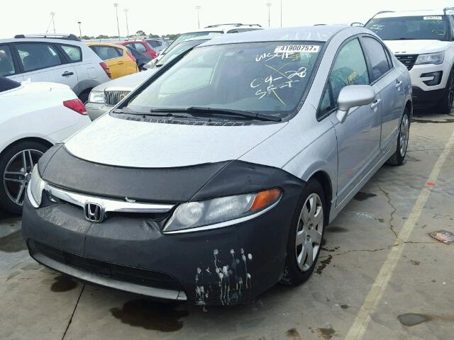 1HGFA15557L132893 - 2007 HONDA CIVIC SILVER photo 2