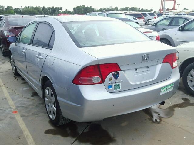 1HGFA15557L132893 - 2007 HONDA CIVIC SILVER photo 3