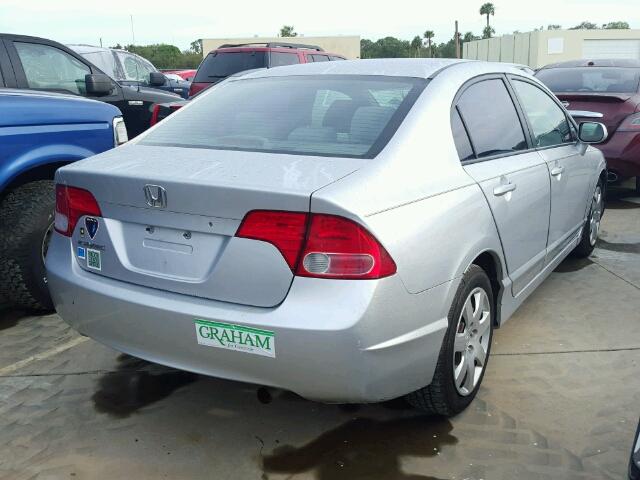 1HGFA15557L132893 - 2007 HONDA CIVIC SILVER photo 4