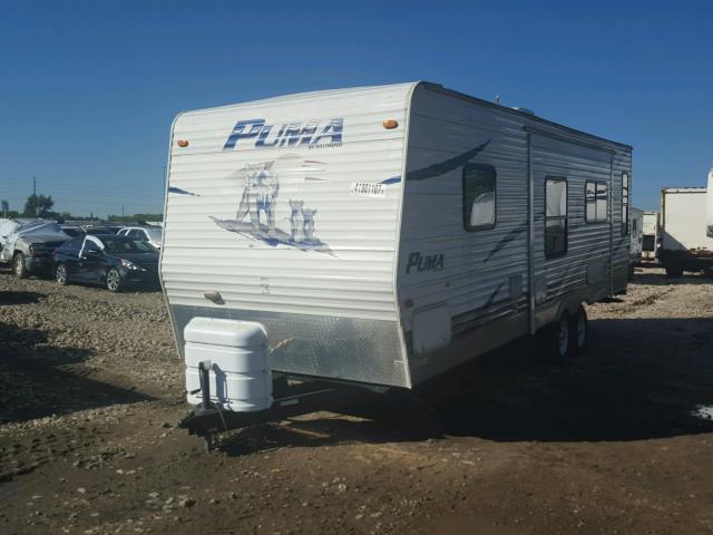 4X4TPUB228P014994 - 2008 PUMA TRAILER WHITE photo 2