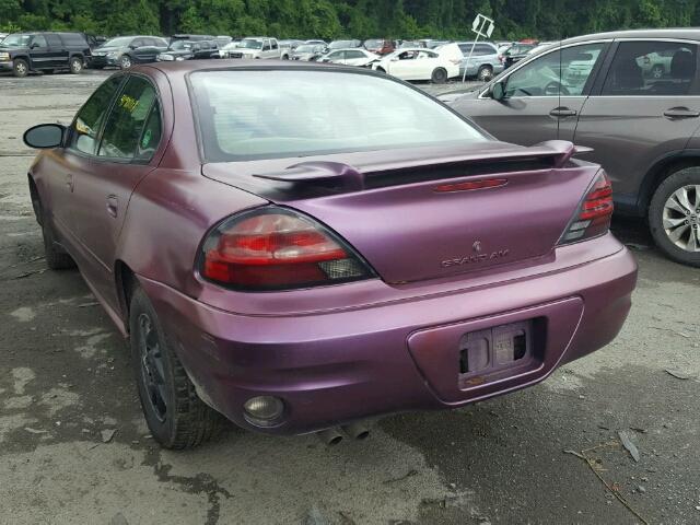 1G2NG52E44M522785 - 2004 PONTIAC GRAND AM S Bənövşəyi foto 3