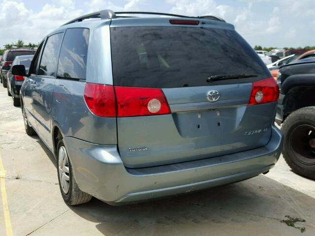 5TDZK23C89S247103 - 2009 TOYOTA SIENNA CE BLUE photo 3