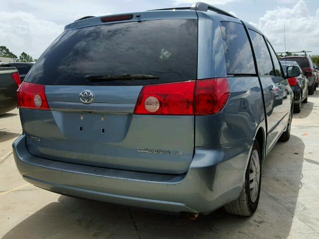 5TDZK23C89S247103 - 2009 TOYOTA SIENNA CE BLUE photo 4