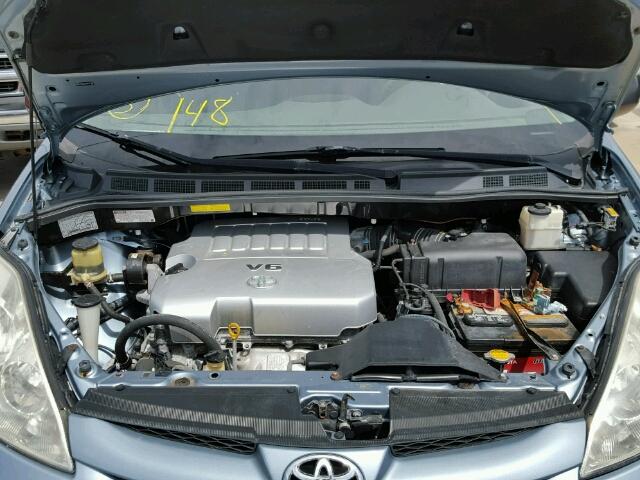 5TDZK23C89S247103 - 2009 TOYOTA SIENNA CE BLUE photo 7