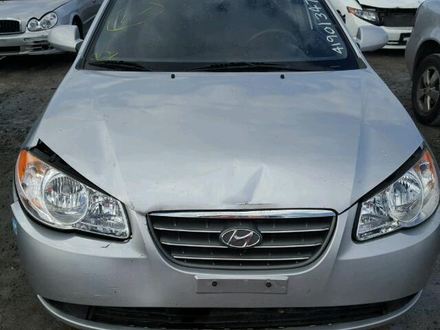 KMHDU45D69U793525 - 2009 HYUNDAI ELANTRA GL SILVER photo 7