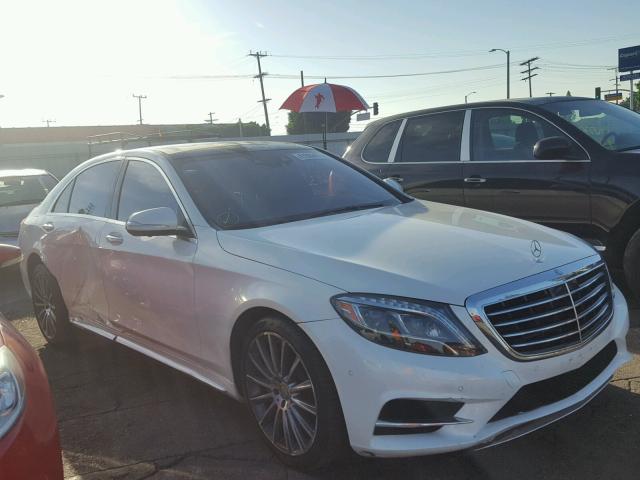 WDDUG8CB8FA191751 - 2015 MERCEDES-BENZ S 550 WHITE photo 1