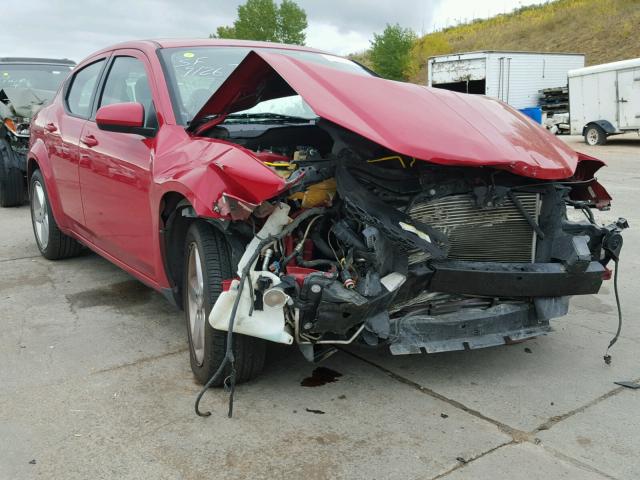 1B3BD2FG1BN573509 - 2011 DODGE AVENGER LU RED photo 1