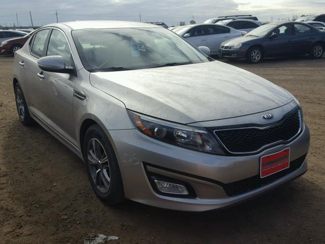 KNAGM4A78E5507287 - 2014 KIA OPTIMA LX GRAY photo 1