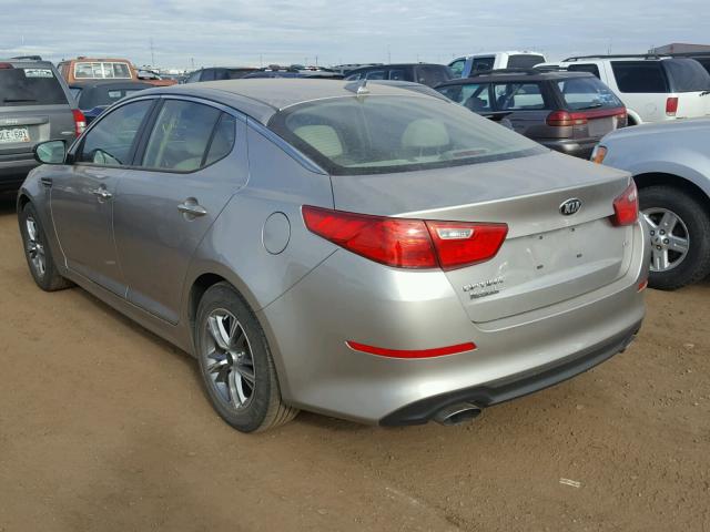 KNAGM4A78E5507287 - 2014 KIA OPTIMA LX GRAY photo 3