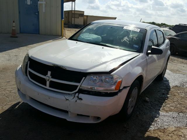 1B3LC46K58N126424 - 2008 DODGE AVENGER SE WHITE photo 2