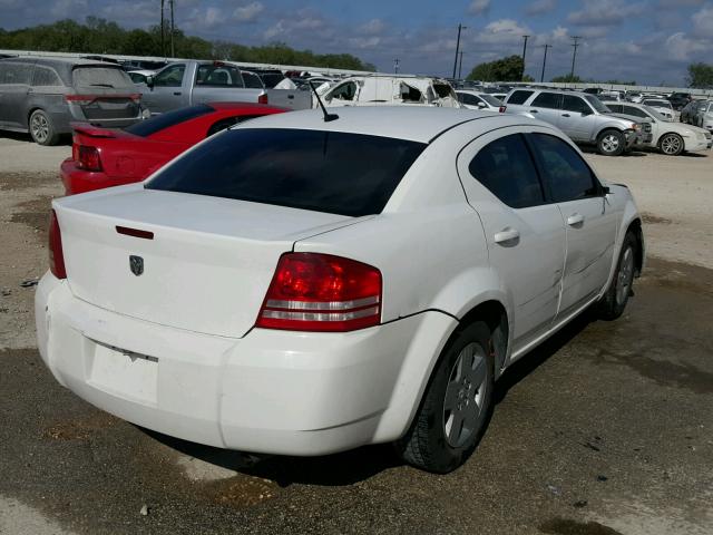 1B3LC46K58N126424 - 2008 DODGE AVENGER SE WHITE photo 4