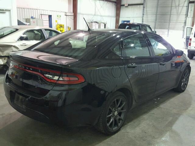 1C3CDFAAXGD608238 - 2016 DODGE DART SE BLACK photo 4